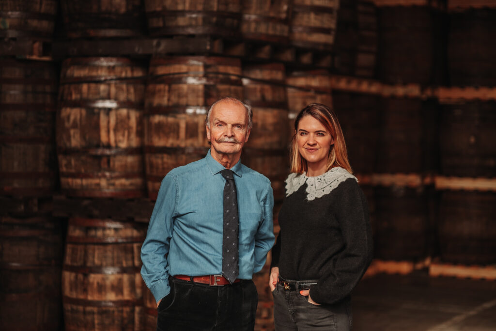 Cara Laing with her father, Fred Laing